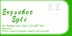 erzsebet egli business card